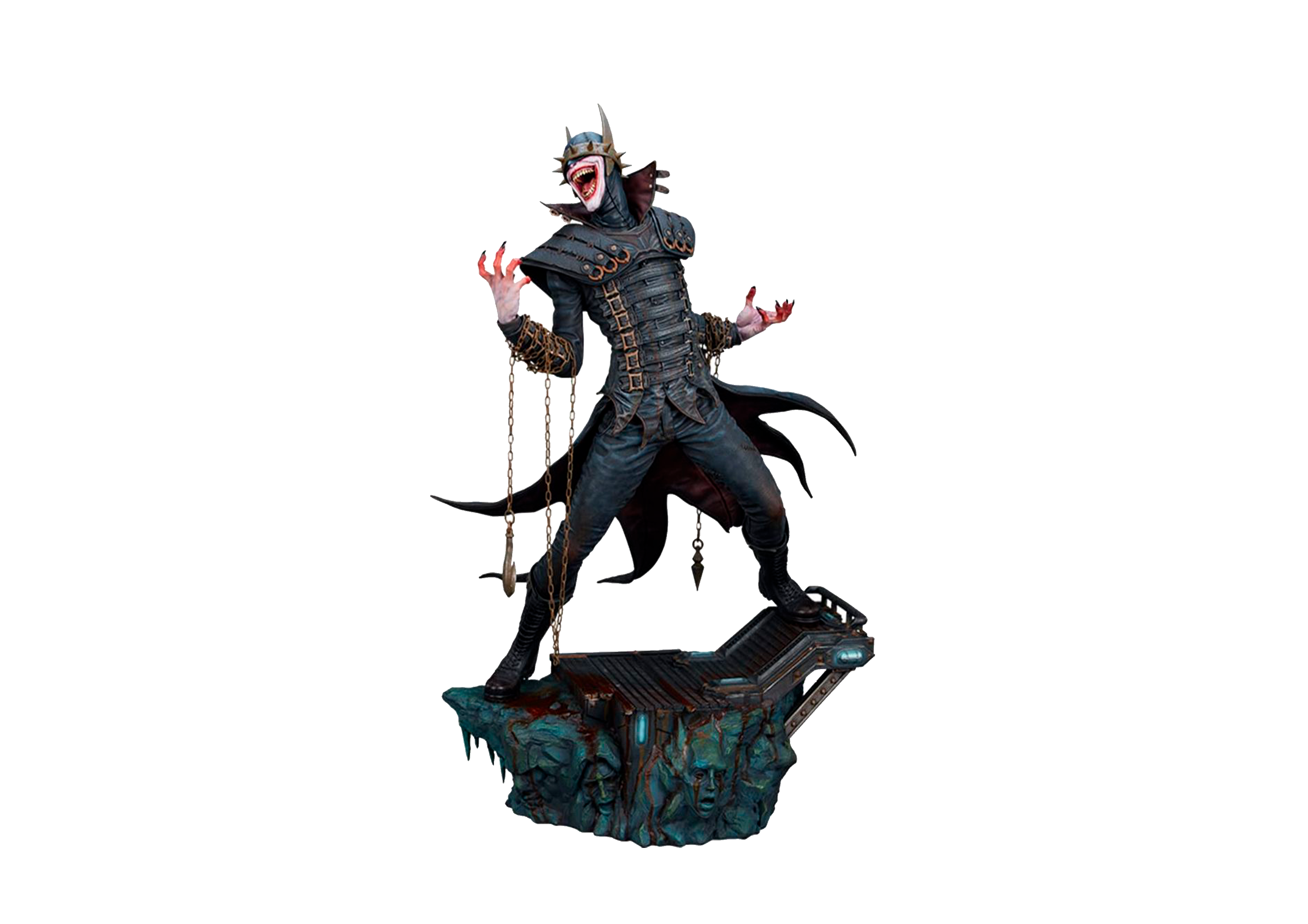 Estátua do personagem Batman Que Ri dos quadrinhos da DC Comics